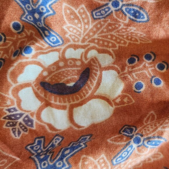 House of Harlow cinched waist/corset fitted floral/butterfly blouse XS - Picture 12 of 13